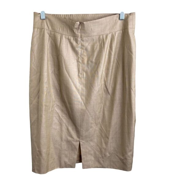 Louis Feraud Vintage 80’s Women's Beige Skirt Suit Size 40/8 Dynasty Retro Chic - Picture 5 of 16